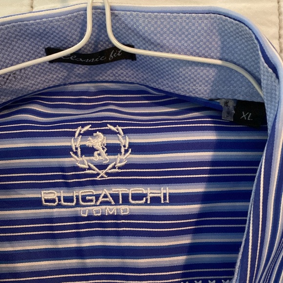 Long sleeve casual dress shirt. Vertical stripe shirt - Picture 2 of 2